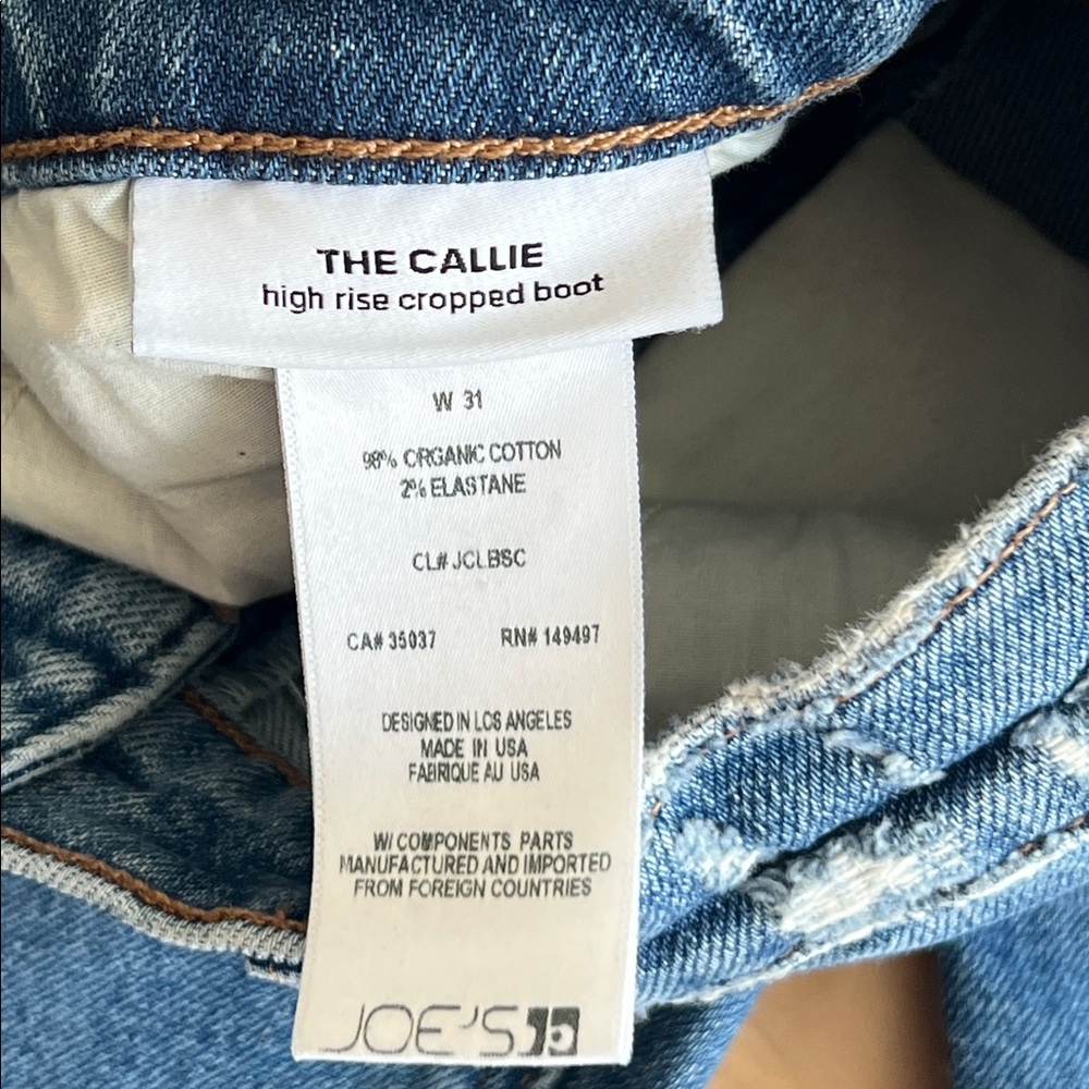 JOE’S JEANS The Callie High Rise Cropped Boot Denim Jean - Picture 8 of 12